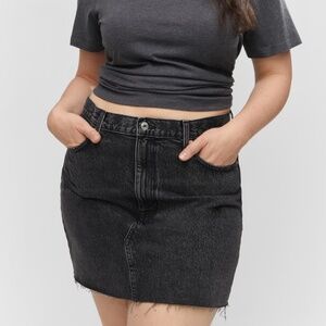 100% Cotton Mango Hailey Raw Hem Mini